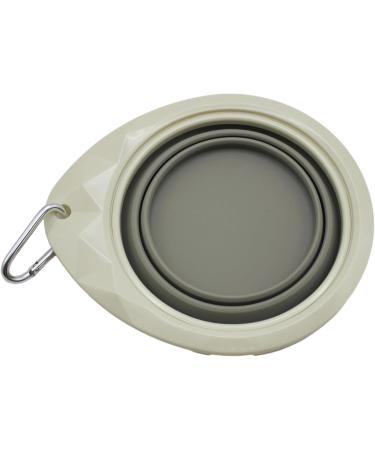 Buy Bepetmia Foldable Reisenapf Dog & Cat Bowl | Portable Silicone Travel Bowl 600ml with Stand - Extra Thick Beige - Buy Online on GoSupps.com
