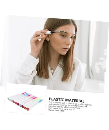 BELLIFFY 10pcs Mascara Wand Tube Lipgloss Bottle DIY Mascara Tube Brush Plastic - Buy Online on GoSupps.com