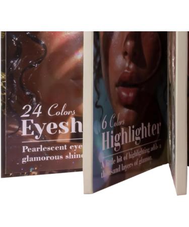 Cosmetic Shadow Book - Matte Shimmer Palette Colorful Eye Beauty Kit Pigment Layering Set Eye Art Look Creator Eye Color Collection - Buy Online on GoSupps.com