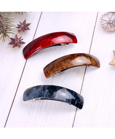6 Large Tortoise Hair Clips for Fine & Medium-Thick Hair | Automatic French Claw Clips for Women & Girls - Amber - Buy Online on GoSupps.com