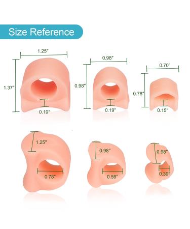 Sumiwish 14 Pack Big Toe Separator & Pinky Toe Spacer - Bunion Corrector for Straightening Overlapping & Crooked Toes Hammer Toe Relief - Buy Online on GoSupps.com