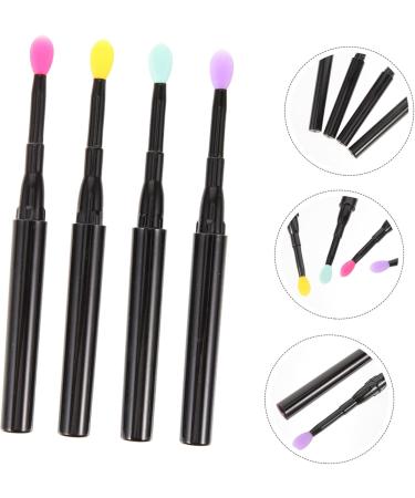 BELLIFFY 12pcs Silicone Lip Brush Glitter Eyeshadow Brush with Cap Lipstick Applicator Eye Makeup - Buy Online on GoSupps.com