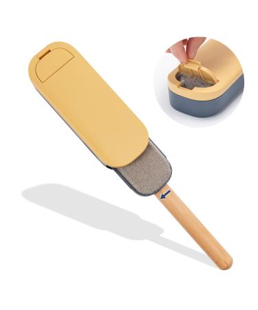 Ceblish lint brush for animal hair animal hair remover reusable cat hair remover lint remover clothing animal hair remover brush clothing brush easy to clean yellow