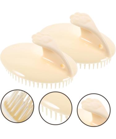 Magiclulu Silicone Hairbrush Set - 2 Pc Shampoo Kamm & Scalp Massager for Ultimate Hair Care - Candy Color Shower Brushes for Healthy Hair - Buy Online on GoSupps.com