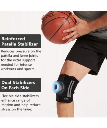 ComfiLife Neoprene Knee Brace for Pain Relief, Running, and Injury Recovery - Medium Size with Side Stabilizers and Adjustable Compression - Buy Online on GoSupps.com