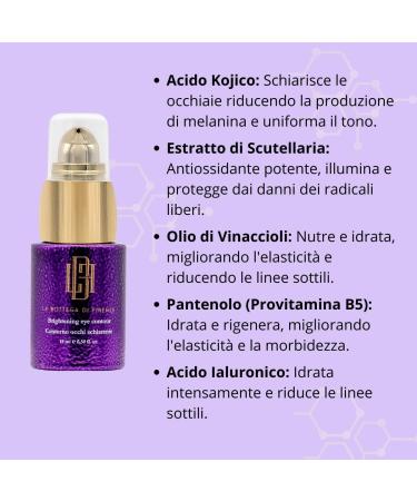  LBF La Bottega di Florence Brightening Eye Contour 15ml - Hydrates Brightens and Protects - Eye Serum - Buy Online on GoSupps.com