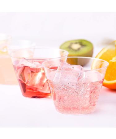 JOLLY CHEF 9 oz Clear Disposable Plastic Cups 100 Pack - Heavy-duty Party Glasses for Wedding & Holiday Parties - Buy Online on GoSupps.com