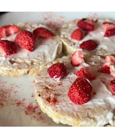 Freeze Dried Strawberries (Fraises lyophilis es) - 100% Natural No Added Sugar Crunchy and Delicious Healthy Snack (35g 100g 300g) (100g pack) - Buy Online on GoSupps.com
