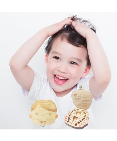 Wooden Tooth Box for Girls - Personalized Milk Tooth Storage Gift for Baptism & Birthdays - Buy Online on GoSupps.com