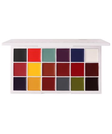 Master FX Palette 18 Highly Pigmented Cream Colors Professional SFX Makeup Palette for the Stage Film Costumes Cosplay