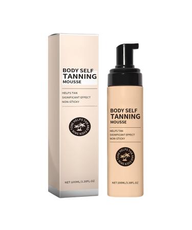 JINGLING JINGLING Self-Tanning Mousse - 100 ml - Tanning - For Men - For Summer - For Outdoors Holidays Weddings Parties Dates Nighttime