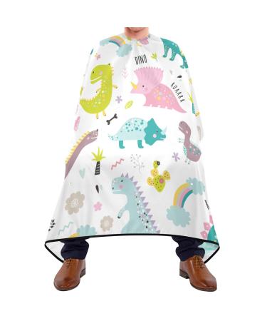 Waterproof Barber Cape -Cute Dinosaur Dino Funny Cheetah Haircut Bib for Men Unisex Hair Cutting Cape(8rp1a)
