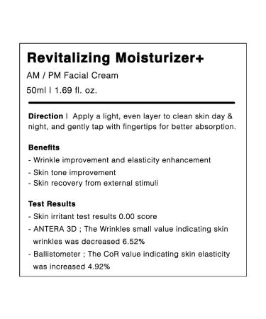 Revitalizing Moisturizer+ - Hydrating Skincare for All Skin Types | Shop Internationally for Radiant Skin - Buy Online on GoSupps.com