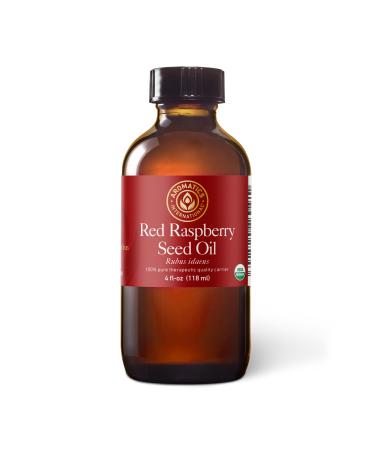 Aromatics International Red Raspberry Seed Oil 4 fl oz Cold-Pressed Carrier Oil for Skincare Hair Care and DIY Beauty Blends 118 mL Red Raspberry Seed 4 Fl Oz (Pack of 1)