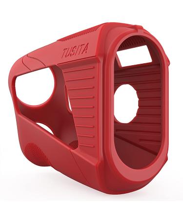 Tusita replacement cover compatible with Bushnell Tour V5 Slope Shift - silicone protective cover - Golf laser ranger accessories red/excursion single -colored (Getaway Solids)