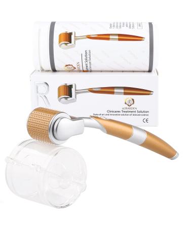 Micro Derma Roller 192 Microneedles Dermaroller Micro Needle Roller Professional Microneedling Derma Needling Kit Skin Care for Face Wrinkles Hair Loss Stretch Marks Hair Regrowth(0.5mm)