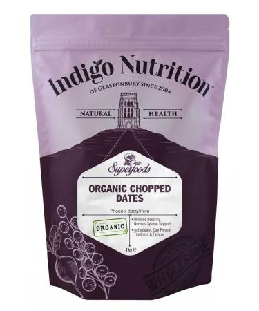 Indigo Herbs Organic Dates (Chopped Pitted) 1kg