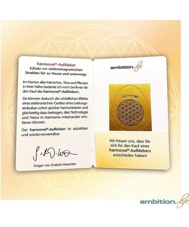 Harmonei Radiation Protection Sticker for Cell Phones | EMF Blocker & Electrosmog Shield | 5G Optimized Radiation Shielding - Buy Online on GoSupps.com