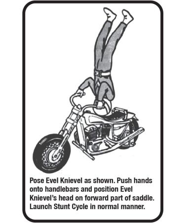 Evel Knievel Stunt Cycle - 8 Wind-Up Action Toy for Ultimate Jumps, Crashes & Flips - Original 1970's Stunt Bike - Buy Online on GoSupps.com