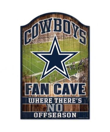 Wincraft NFL Fan Cave Wooden Sign 11" x 17" Dallas Cowboys