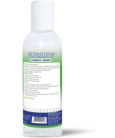 MYOC PolySorbate 20-100ml | Used in skin care hair care acne care toner lotion crafter bath bombs | emulsifier surfactant fragrances 100 g (Pack of 1) - Buy Online on GoSupps.com