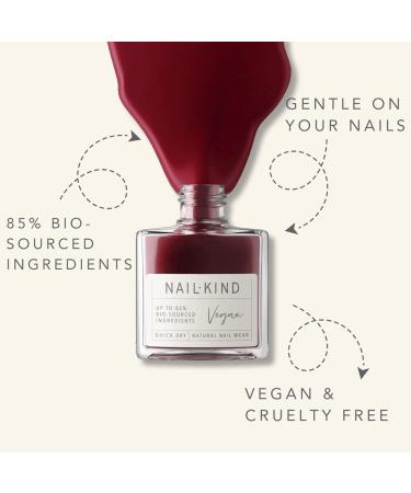 NAILKIND Wine O' Clock Burgundy Deep Red Nail Polish - Vegan & Cruelty-Free - Chip Resistant, Quick Drying - 8ml - Buy Online on GoSupps.com
