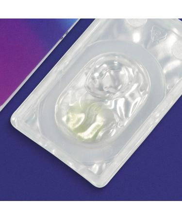 Buy Glamlens Jasmine Light Green Colored Contact Lenses | Monthly Silicone Hydrogel | Strong Coverage -5.00 Diopters | 14.00mm Diameter - Buy Online on GoSupps.com