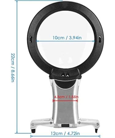 Magnifying Glass with Light Portable Hands Free LED 6X Magnifier Desk Stand Neck Hang Magnifier for Low Vision Visually Impaired Seniors Ly Reading HaoAMZ - Buy Online on GoSupps.com