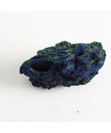 Natural Crystal Rough Natural Azurite Malachite Geode Crystal Cluster Teaching Research Stone Collectible (Size : 4-6cm)