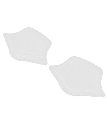 1 Pair Heel Protector Pads Soft and Dlastic SelfAdhesive Shoe Heel Pads Nonslip Foot Cushion for Casual Shoes Leather Shoes White (White)