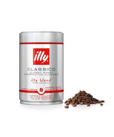 Illy CLASSICO Roasted Coffee Beans, 6 boxes of 250 g