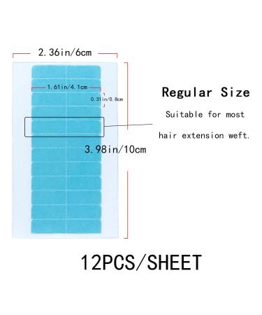 120 Double-Sided Adhesive Strips for Hair Extensions - Premium Replacement Tapes | Blue Hair Adhesive - Fast International Shipping - Buy Online on GoSupps.com