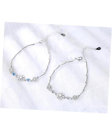 Yardenfun wrap bracelets for women beach bracelet Snowflake Bracelet gift friendship Miss jewelry medium Blue - Buy Online on GoSupps.com
