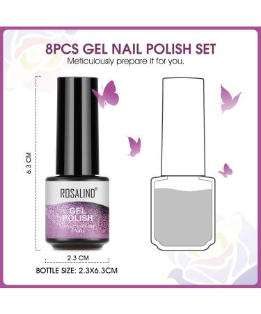 Shop Rosalind UV Magnetic Gel Nail Polish Set - Glitter Shellac & Cat Eye Soak Off - International Shipping Available - Buy Online on GoSupps.com