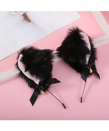 amangul Cartoon Ear Shape Hair Hoop with Bowknot&Small-bell Decor Hair Holder Cosplay Party Headband for Teenagers Adult(Purple) - Buy Online on GoSupps.com