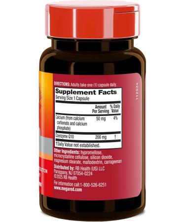 MegaRed Advanced CoQ10 to Help Support Heart Health and Cellular Energy* Powerful Antioxidant Protects Against Free Radicals* - 30 Capsules (30 Servings) - Buy Online on GoSupps.com