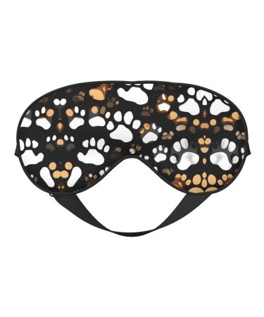 Soft Dog Paw Print Eye Mask Women Breathable Eye Band Perfect for Travel and Relaxation