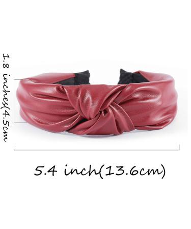 Buy Bohend Women's Fashionable Leather Knotted Headbands - Stylish Turban Hair Accessories (4 Pack) for Daily Use - Buy Online on GoSupps.com