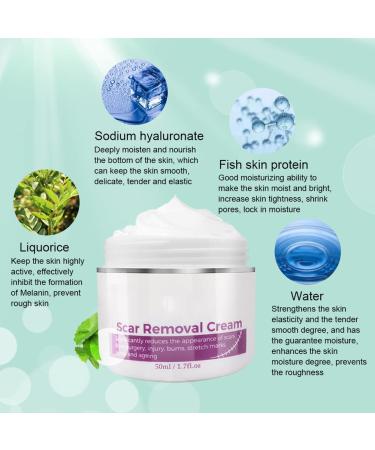 Scar Removal Cream with Plant Extracts - Fades Scars, Stretch Marks & Skin Damage - Buy Online on GoSupps.com