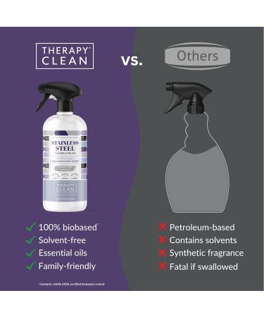 Therapy Stainless Steel Cleaner and Polish - Fresh Lavender - Pack of 2 - 16 Fl Oz. - Buy Online on GoSupps.com