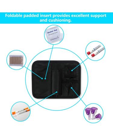 KNFFSAAJL Insulin Case Bag Portable Insulin Cooling Pack Insulin Cooler Travel Case Insulated Diabetic Bag with Handle Insulin Organizer Carrying Bag Lightweight for Home Travel Insulin Pens - Buy Online on GoSupps.com