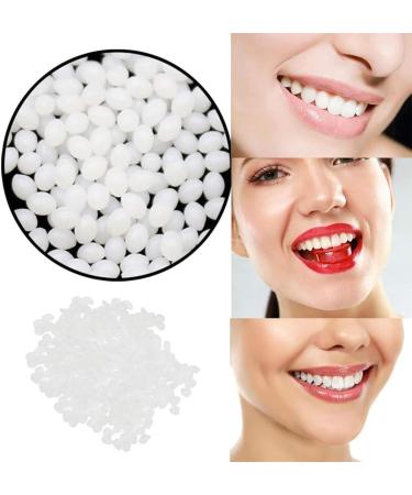 Snap-On Veneers Teeth Kit - Solid False Teeth for Missing Denture Gaps - Temporary, Confidence-Boosting Solution with Tooth Adhesive - Includes Travel Brush Holder Cup - White, One Size - Buy Online on GoSupps.com
