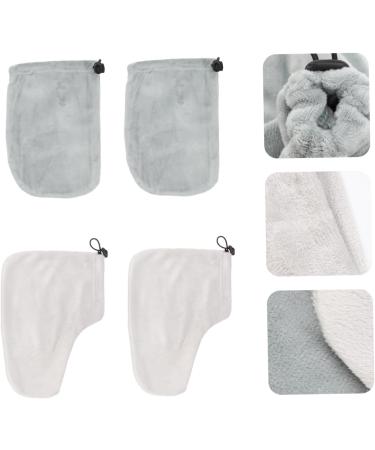 FRCOLOR Couvre-Pieds et Moufles Paraffine 2 Coton Isolant Accessoires pour Bain de Cire Soins Mains et Pieds Adapt s Maison Salon Spa Th rapie la Cire Chaude 28x20cm Gris - Buy Online on GoSupps.com
