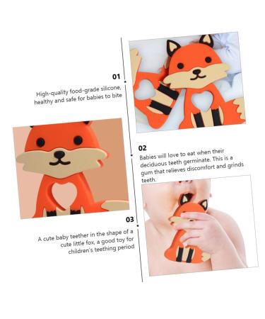Hohopeti Silicone Baby Teether - Infant Teething Toy with Cartoon Design | Food Grade Chew Toy for Babies - Buy Online on GoSupps.com