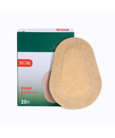 20pcs Eye Patches Adhesive Eyepatch for Adults Skin Color Adhesive Bandages Regular Size