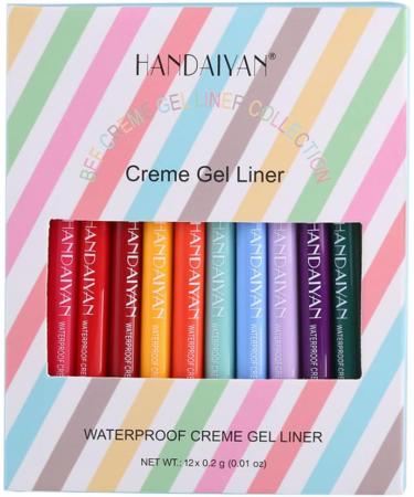 Colourful Eyeliners Matte Eyeliner Pencil Long Lasting Waterproof Makeup Cosmetics 12PCS - Buy Online on GoSupps.com