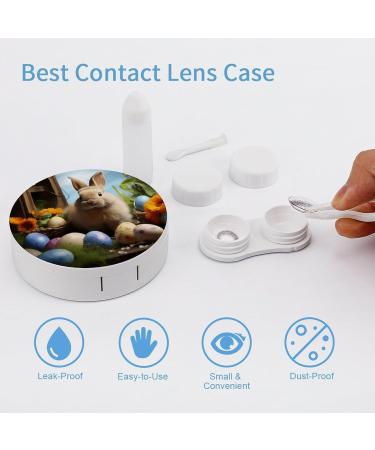 Buy Easter Rabbit & Eggs Print Contact Lens Case - Travel Care Box for Lens Maintenance - Buy Online on GoSupps.com
