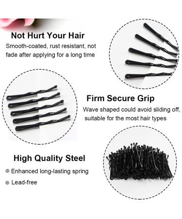 200 Pcs Mini Black Bobby Pins with Cute Case - 1.38 Small Hair Pins for Buns - Premium Hair Accessories for Kids, Girls, and Women - Suitable for All Hair Types - Buy Online on GoSupps.com