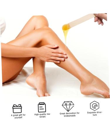 Angoily 400pcs Disposable Beauty Bar Spatula - Medium Wooden Wax Scraper & Stick Suite - Natural Birch for Smooth Waxing  - Buy Online on GoSupps.com