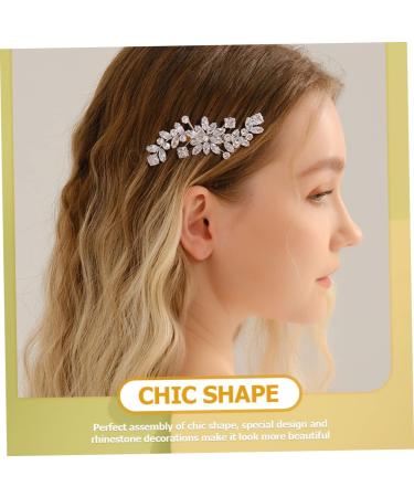 Crystal Side Hair Comb flower girl hair accessories flower girl headpiece hair accessories for prom bridal headpieces for wedding bridal comb light luxury bridesmaid Zircon hairpin - Buy Online on GoSupps.com